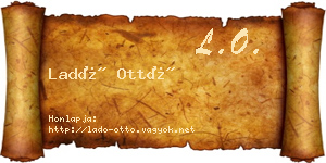 Ladó Ottó névjegykártya